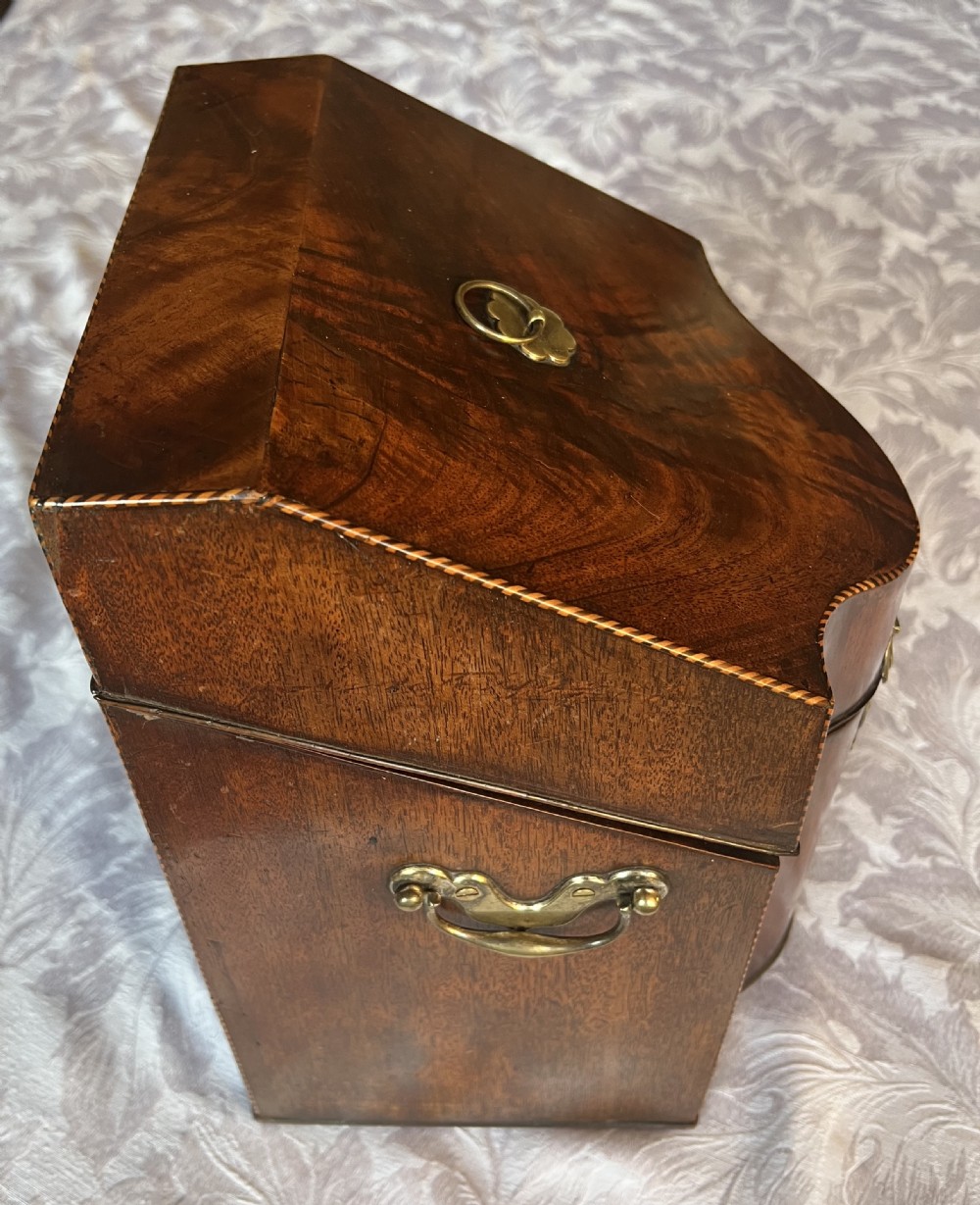 Unusual George III Tantalus in the Guise of a Knife Box View V