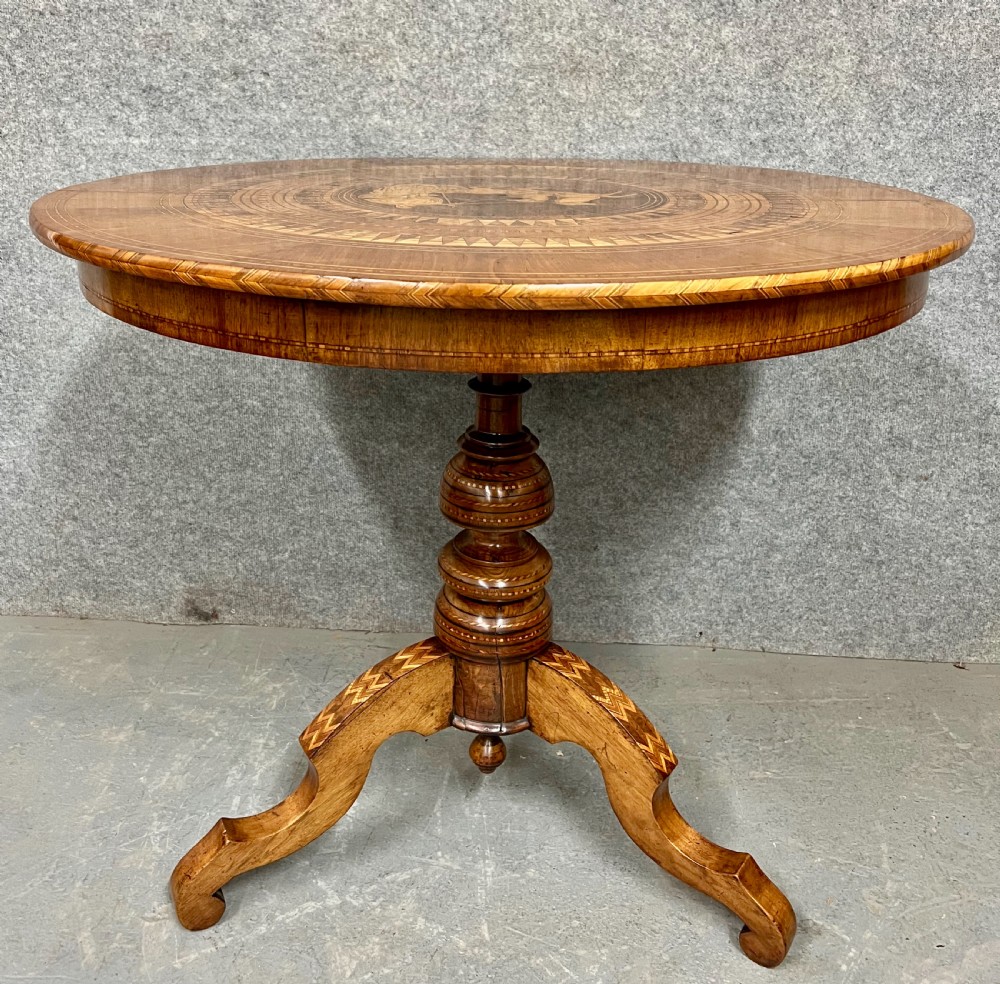 Italian Sorrento Inlaid Table View III