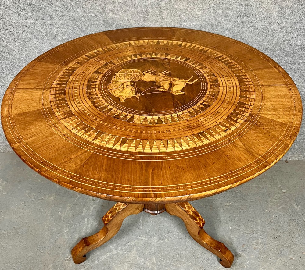 Italian Sorrento Inlaid Table View IV