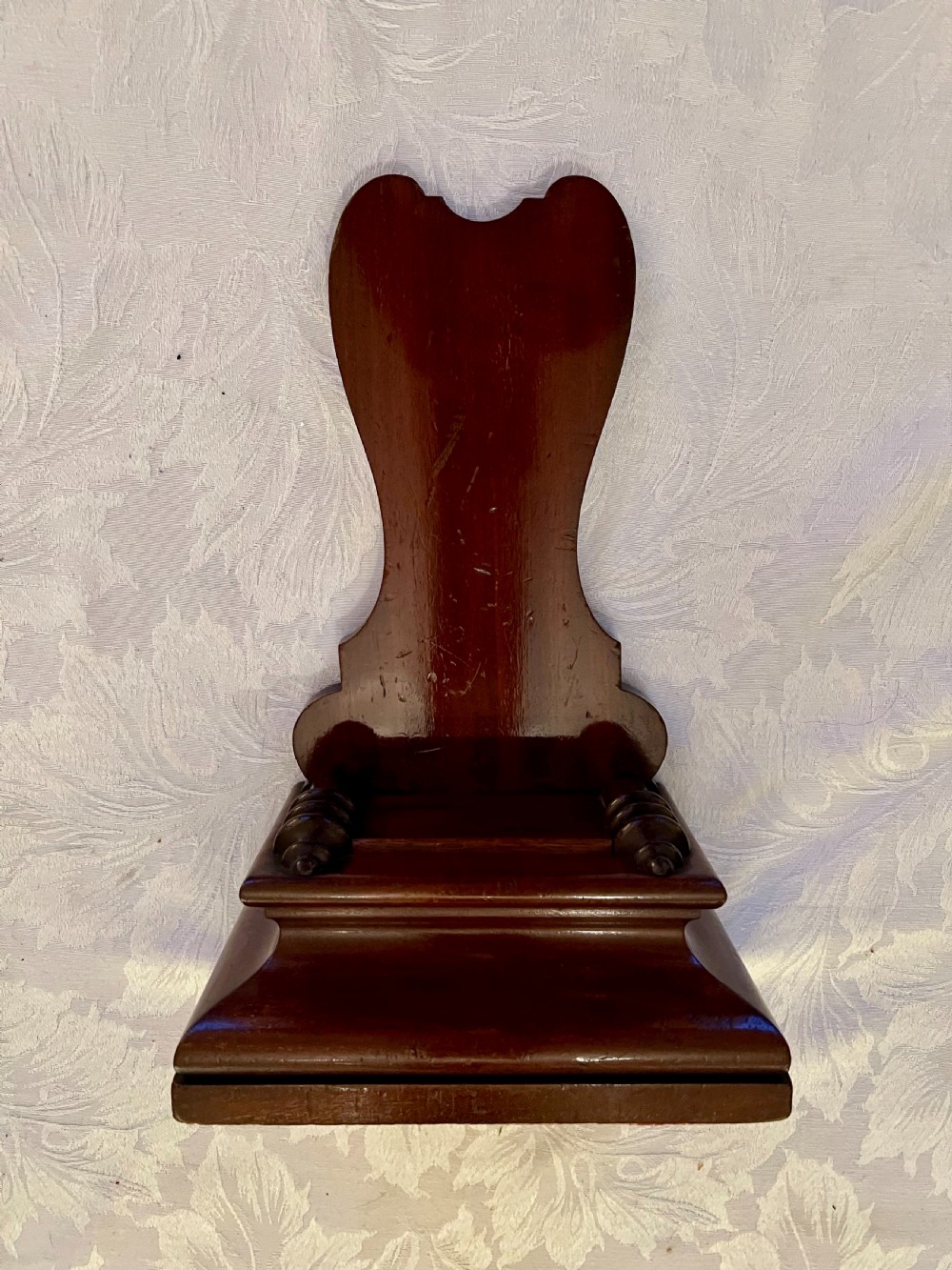 Antique Mahogany Charger Stand View III