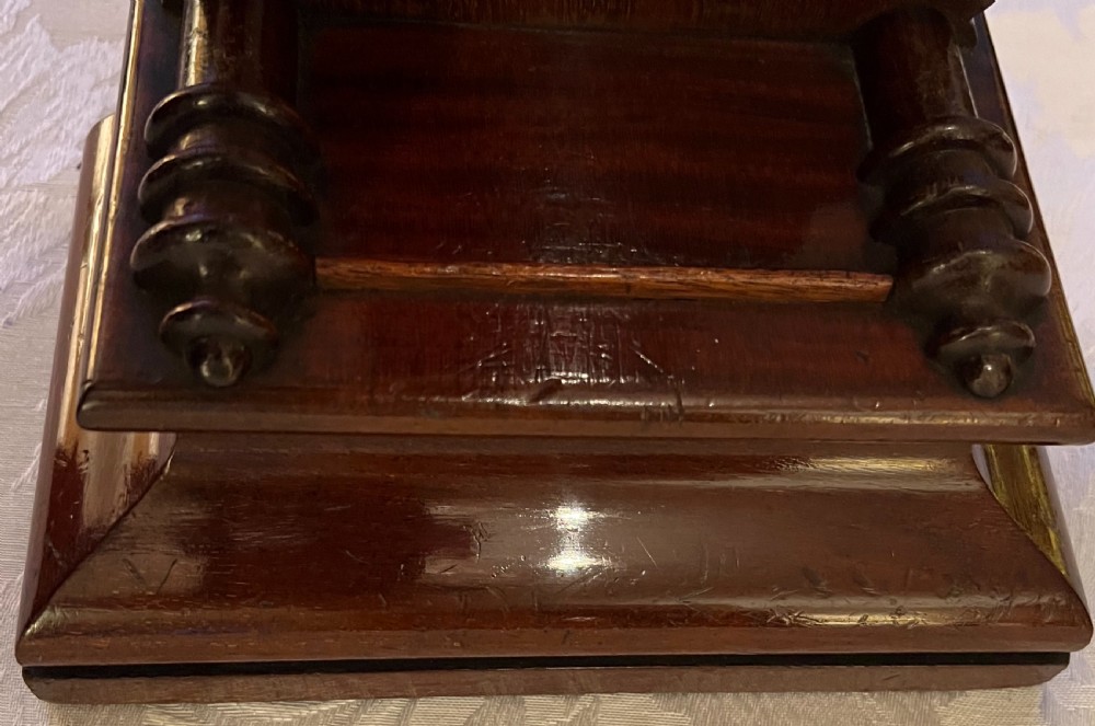 Antique Mahogany Charger Stand View IV