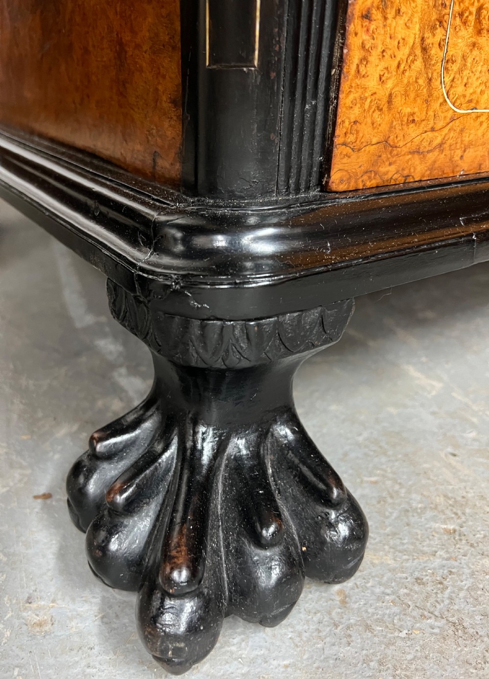 A Stunning Amboyna & Ebony Chinese Campaign Chest View VI