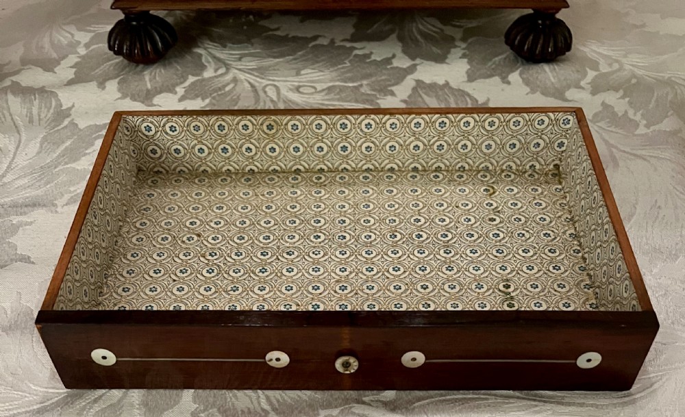 Good Antique Rosewood & mother of Pearl Inlaid Ladies Jewellery Box View VII
