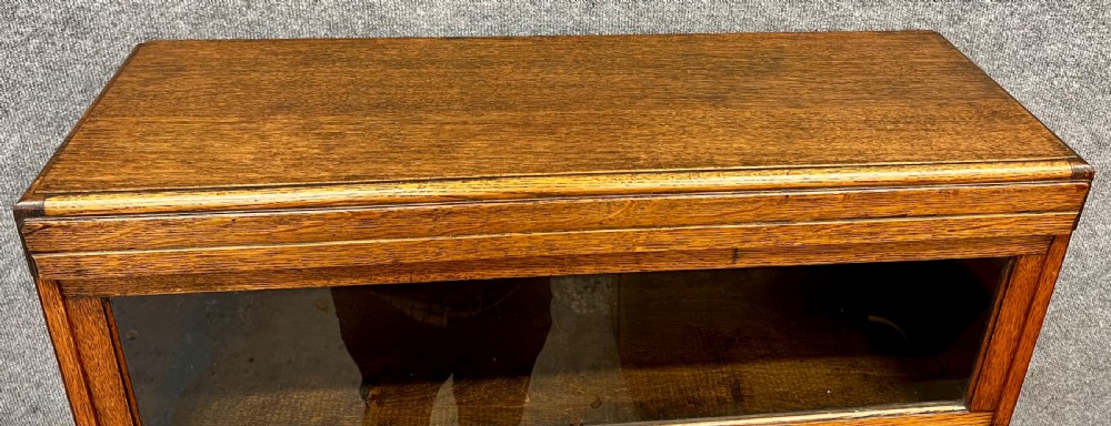 Golden Oak Art Deco Globe Wernicke Bookcase View VIII