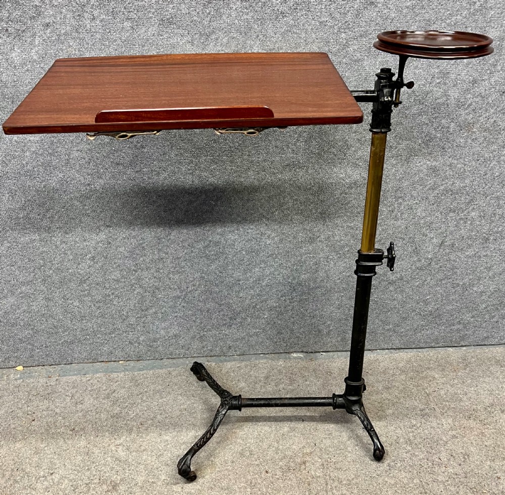 Foots Patent Adjustable Reading Table
