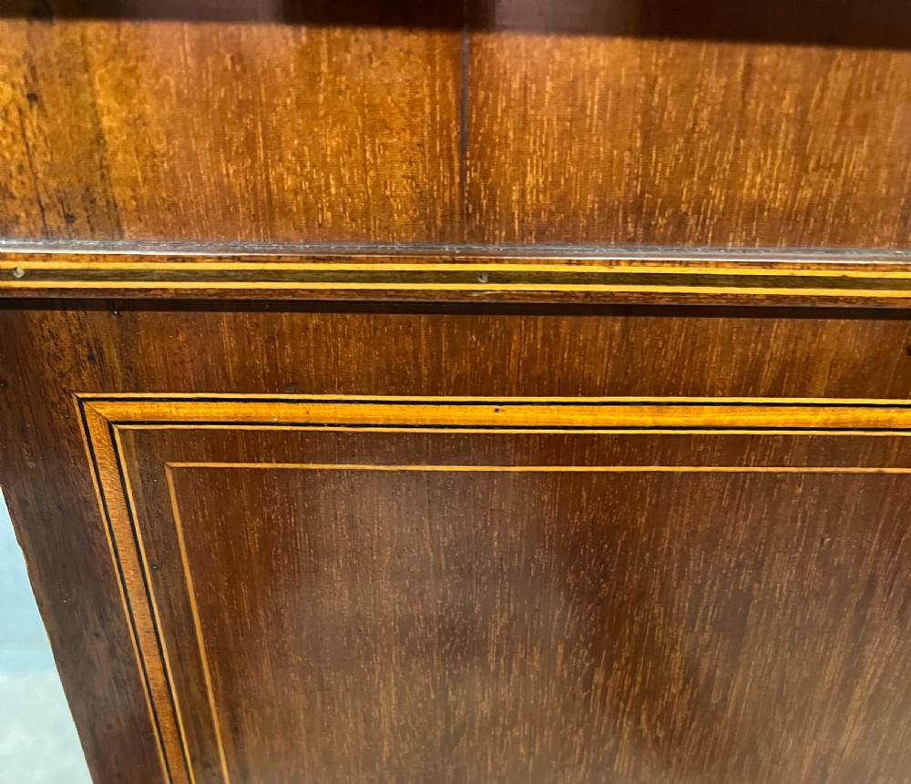 Edwardian Sheraton Revival Demi Lune Side Cabinet View VII