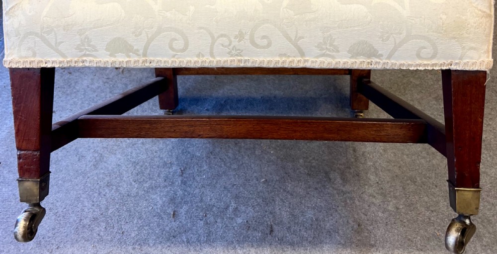 George III Mahogany Winged Armchair View III