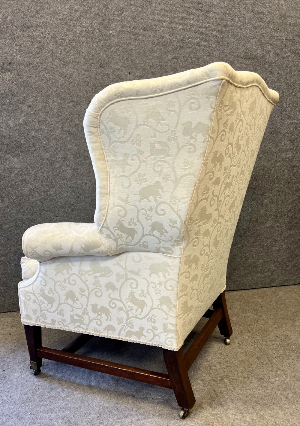 George III Mahogany Winged Armchair View VII
