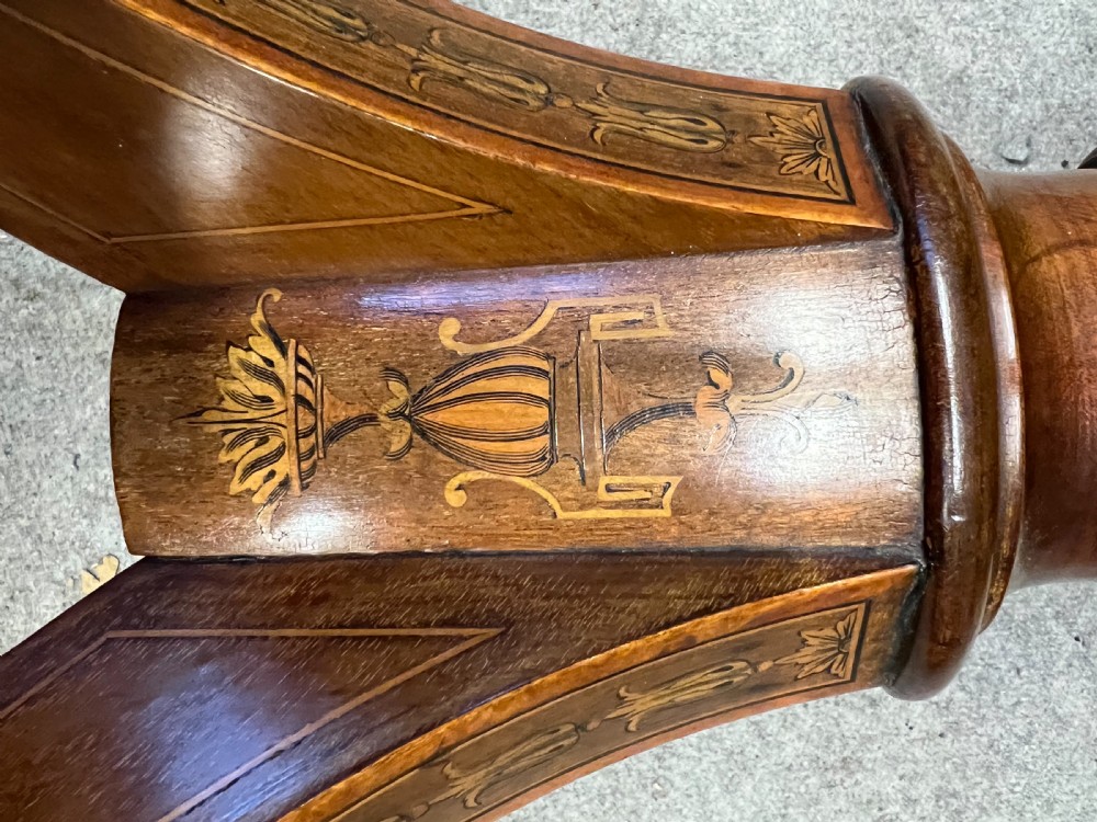 Quality Shoolbred Inlaid Zodiac Centre Drum Table View IV