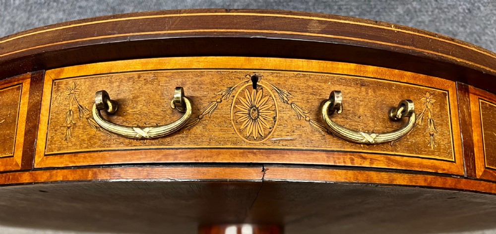Quality Shoolbred Inlaid Zodiac Centre Drum Table View VI