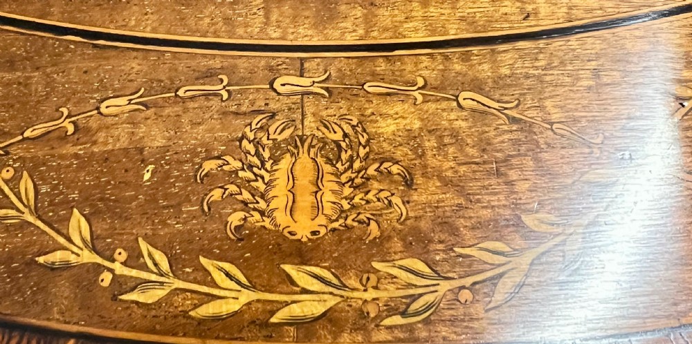 Quality Shoolbred Inlaid Zodiac Centre Drum Table View VIII
