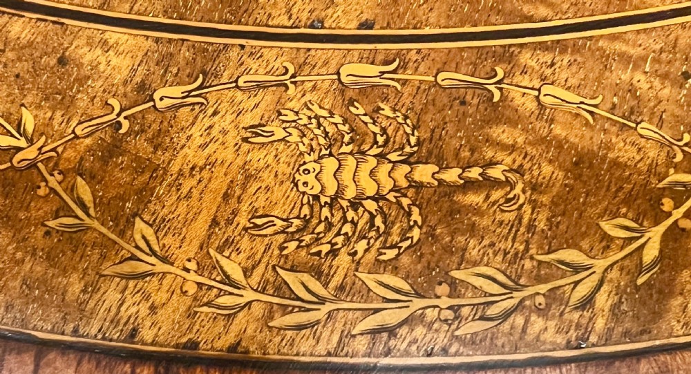 Quality Shoolbred Inlaid Zodiac Centre Drum Table View XV