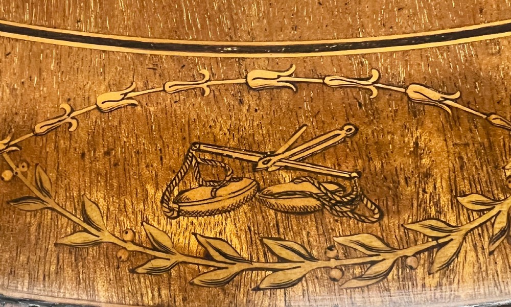 Quality Shoolbred Inlaid Zodiac Centre Drum Table View XVI