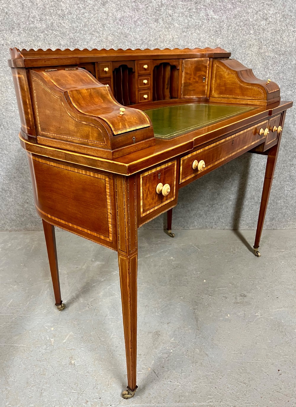 Quality Inlaid Carlton House Desk View V
