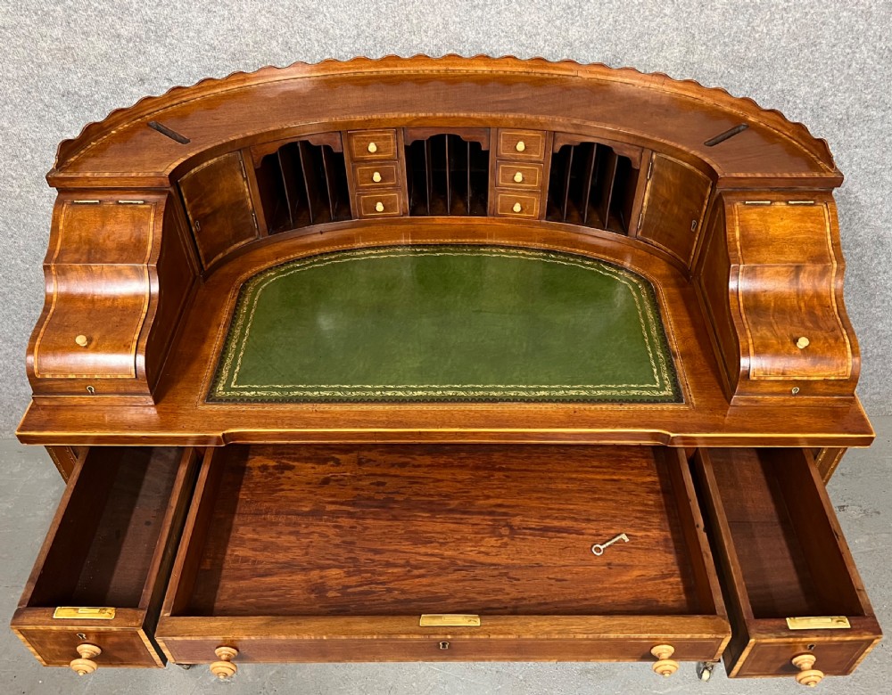 Quality Inlaid Carlton House Desk View VI