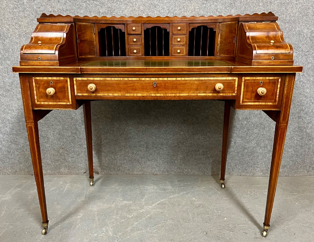 Quality Inlaid Carlton House Desk View VII