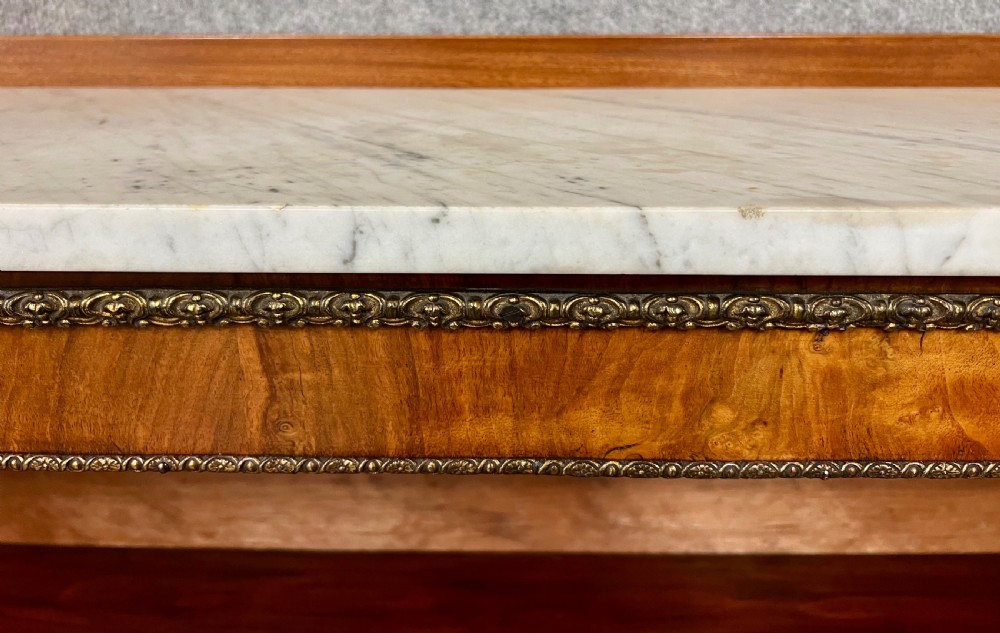 Victorian Walnut & Ormolu Mounted Open Bookcase View IX