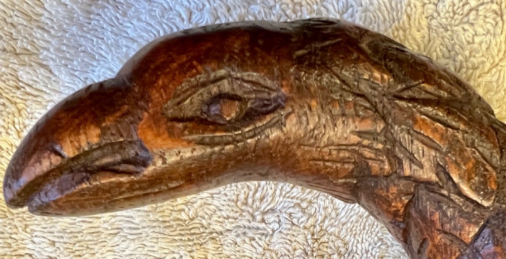 Carved Oak Figure of an Eagle View III