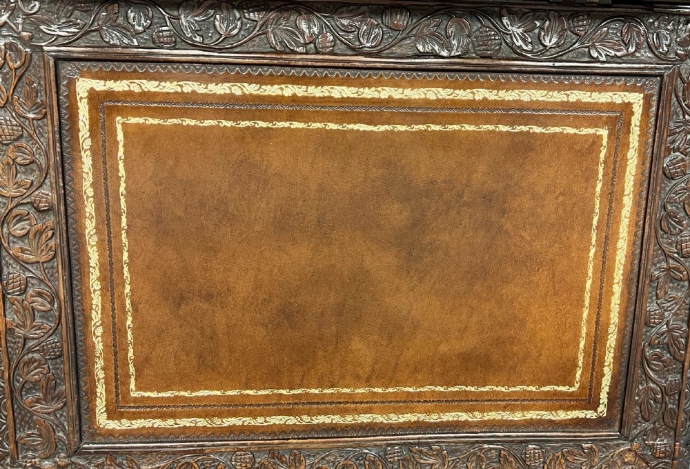 Stunning Anglo Indian Padouk Davenport View IX