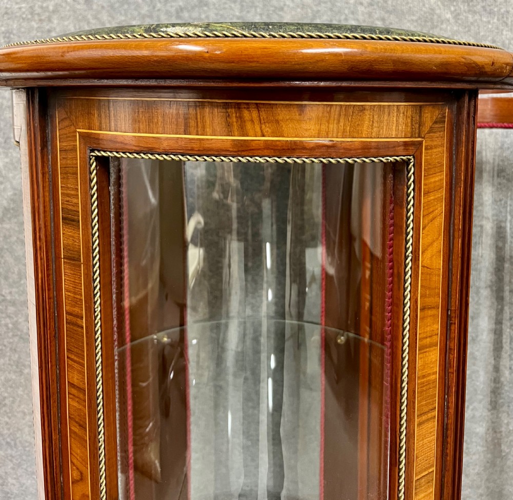 Unusual Pair Of Circular Pedestal Display Cabinets View VII