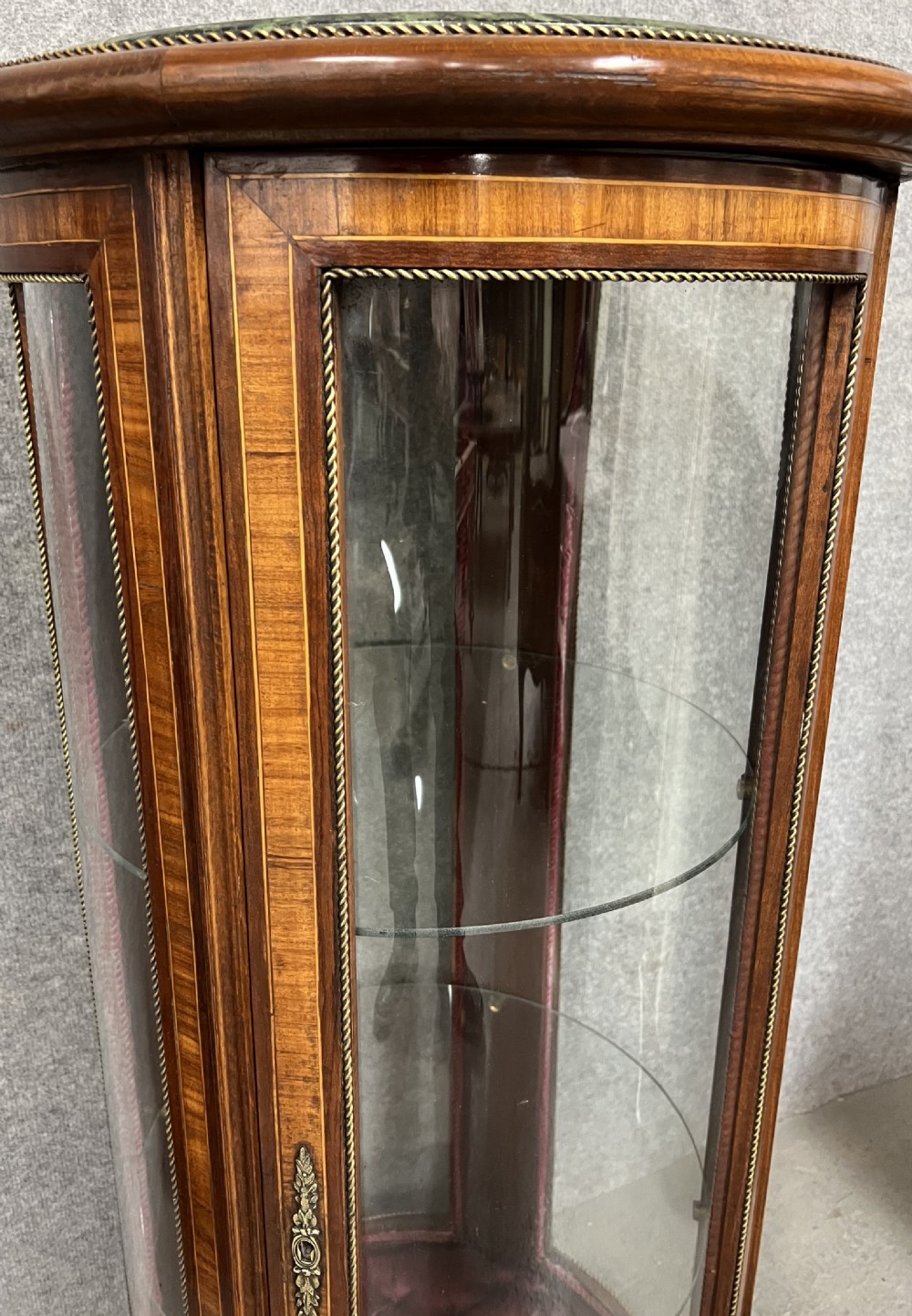 Unusual Pair Of Circular Pedestal Display Cabinets View XI
