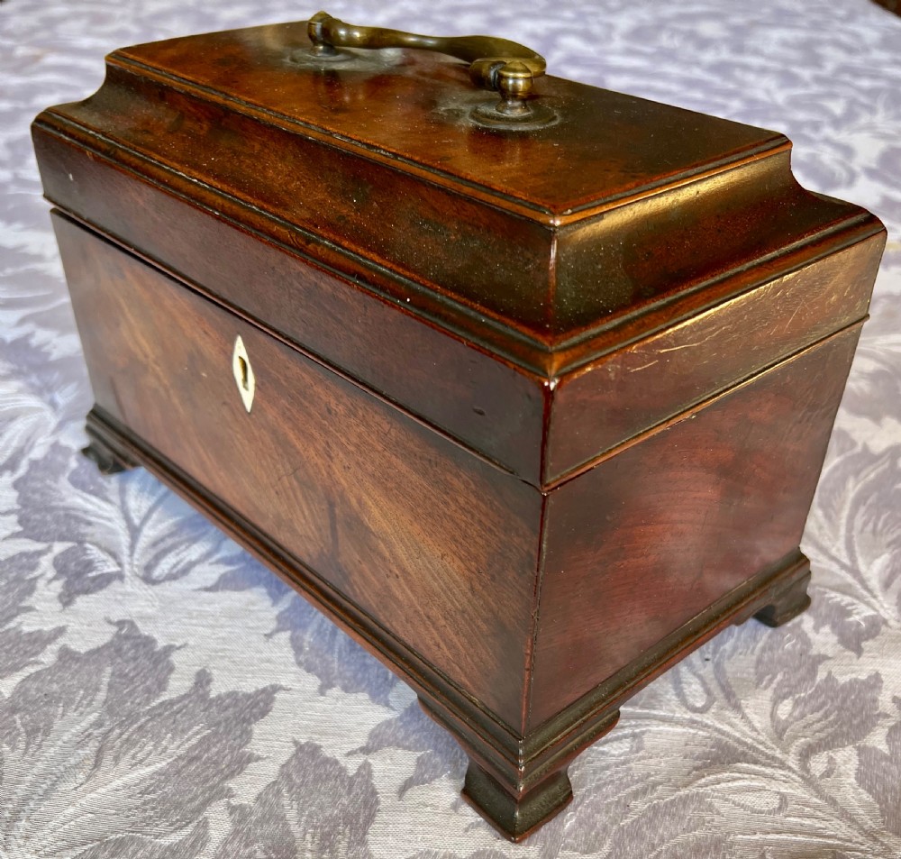 George III Mahogany Tea Caddy View II