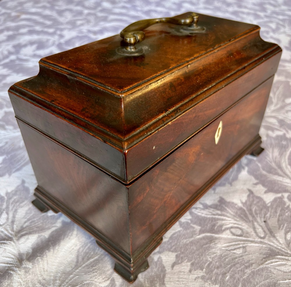 George III Mahogany Tea Caddy View III