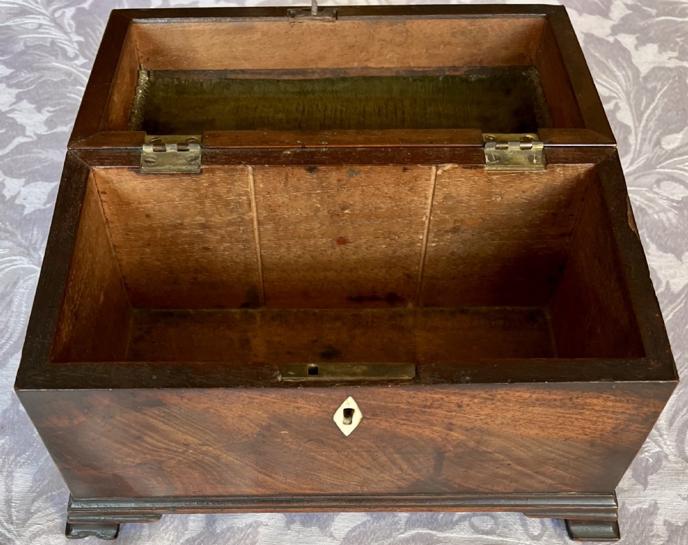 George III Mahogany Tea Caddy View VI