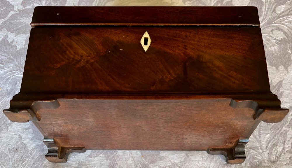 George III Mahogany Tea Caddy View VII