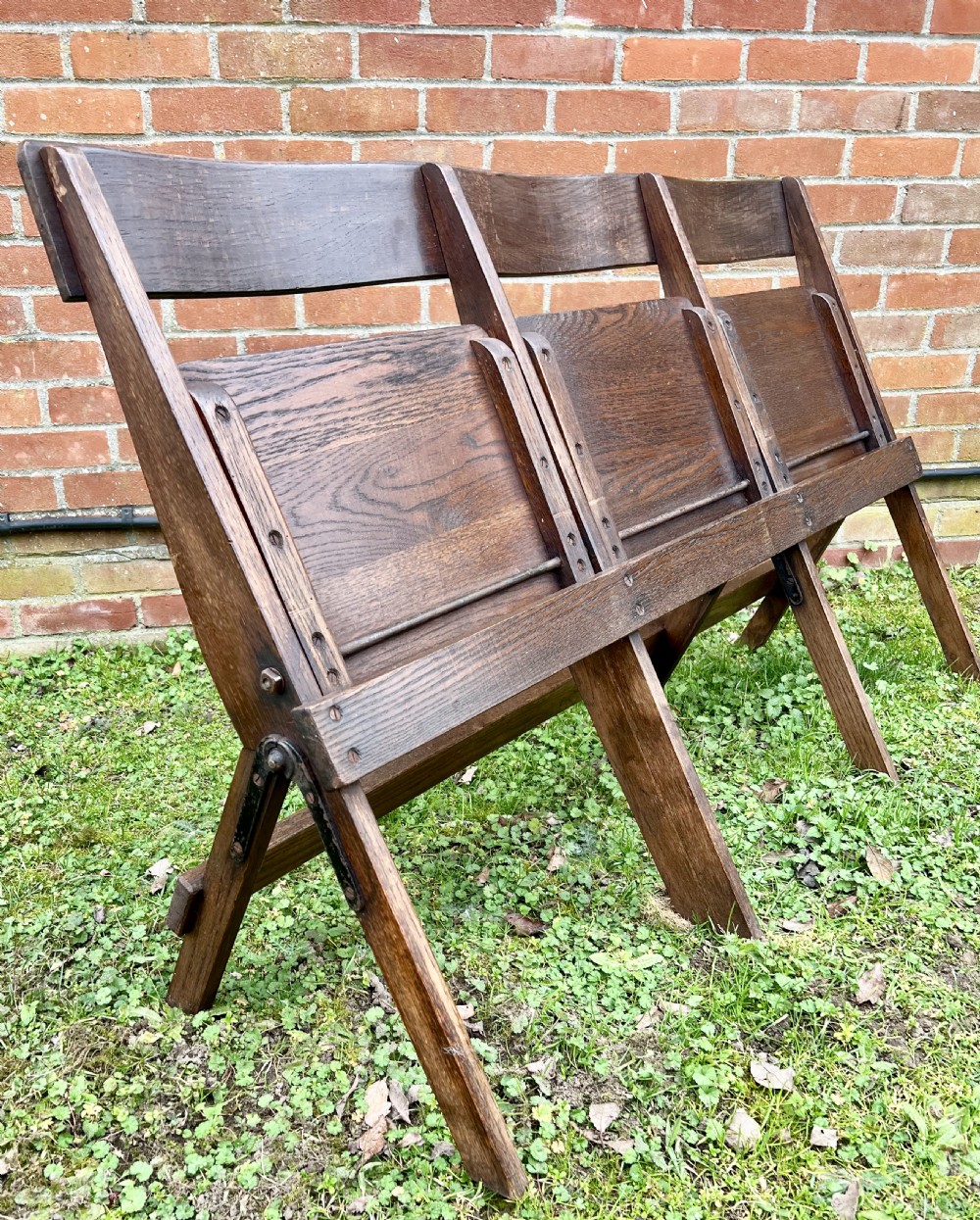 Antique Folding Bench View III
