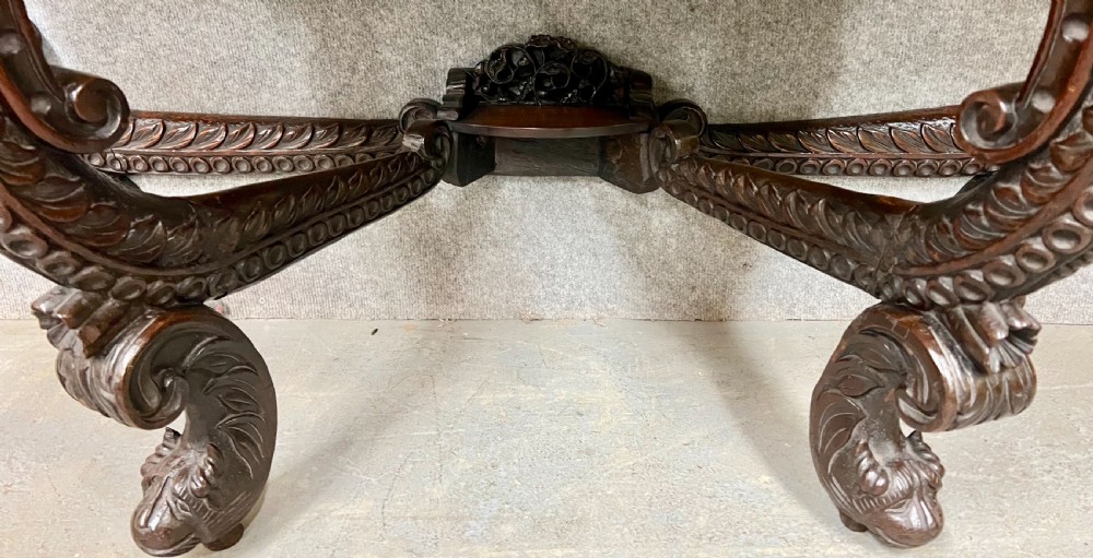 Anglo Indian Padouk Demi Lune Console Table View VII