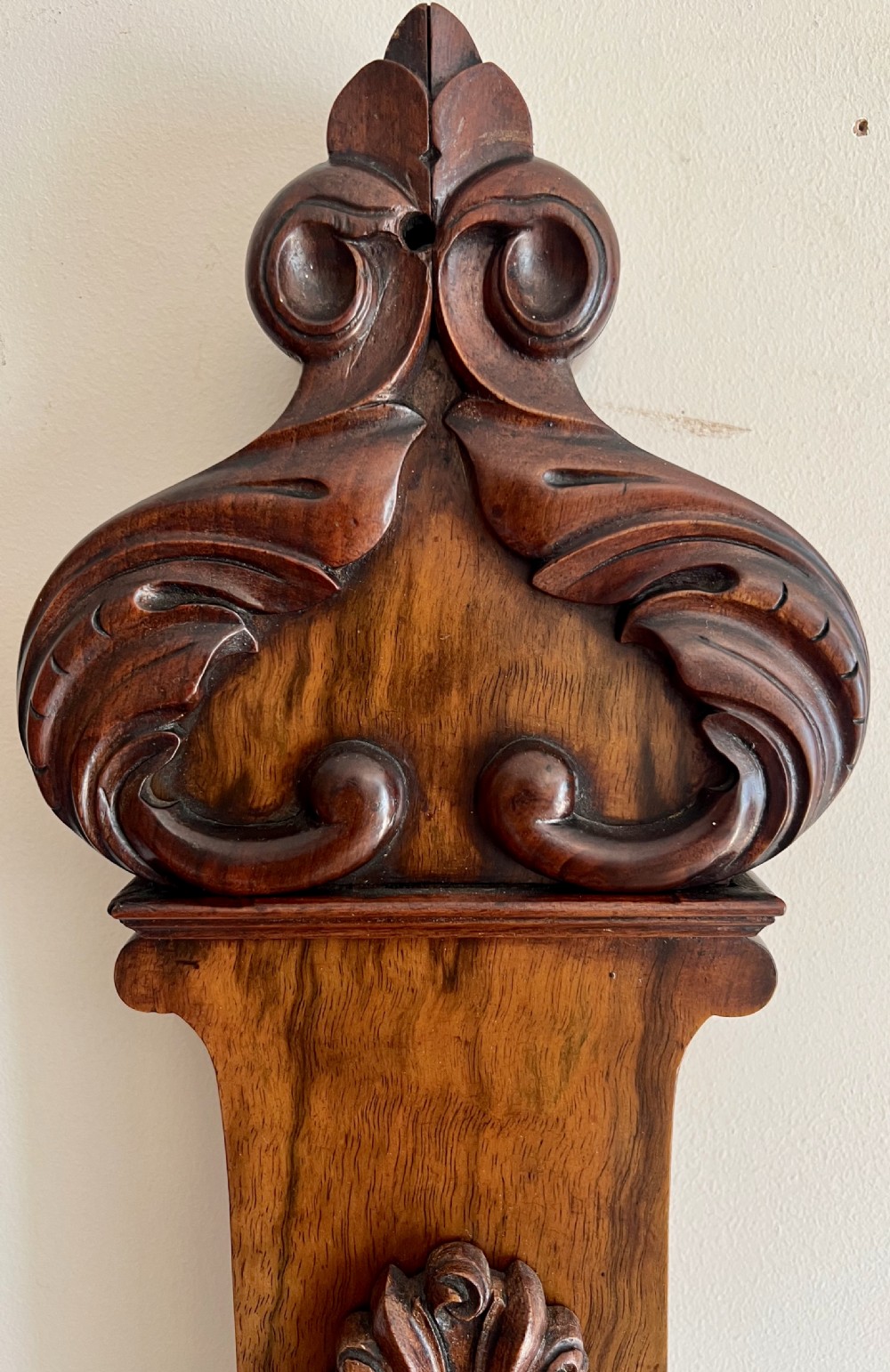 Superior Victorian Walnut Banjo Barometer View V