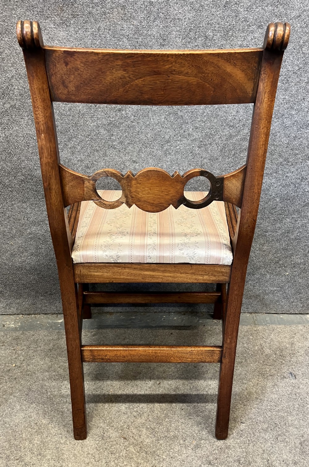 Regency Set of 8 (6 + 2) Mahogany Sabre Leg Dining Chairs View VI