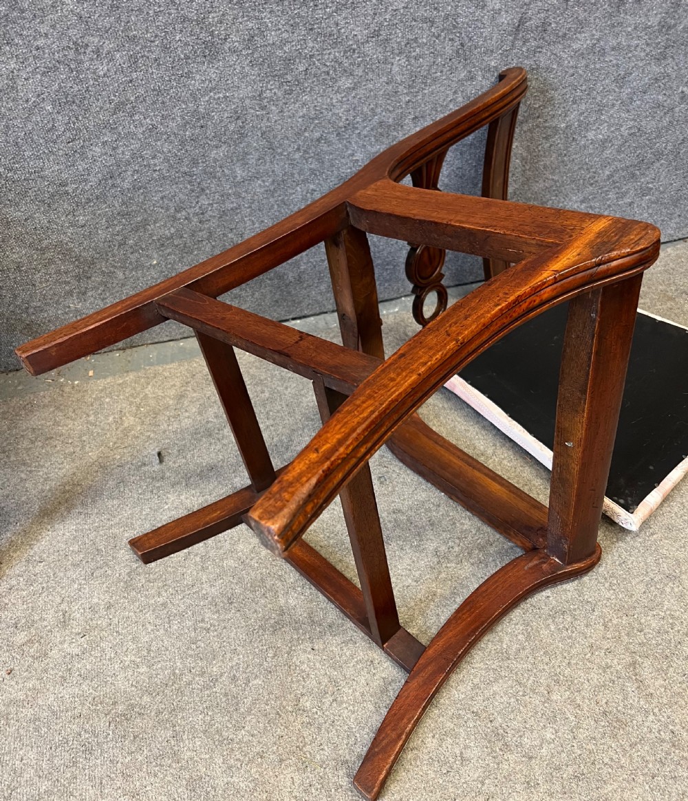 Regency Set of 8 (6 + 2) Mahogany Sabre Leg Dining Chairs View XI