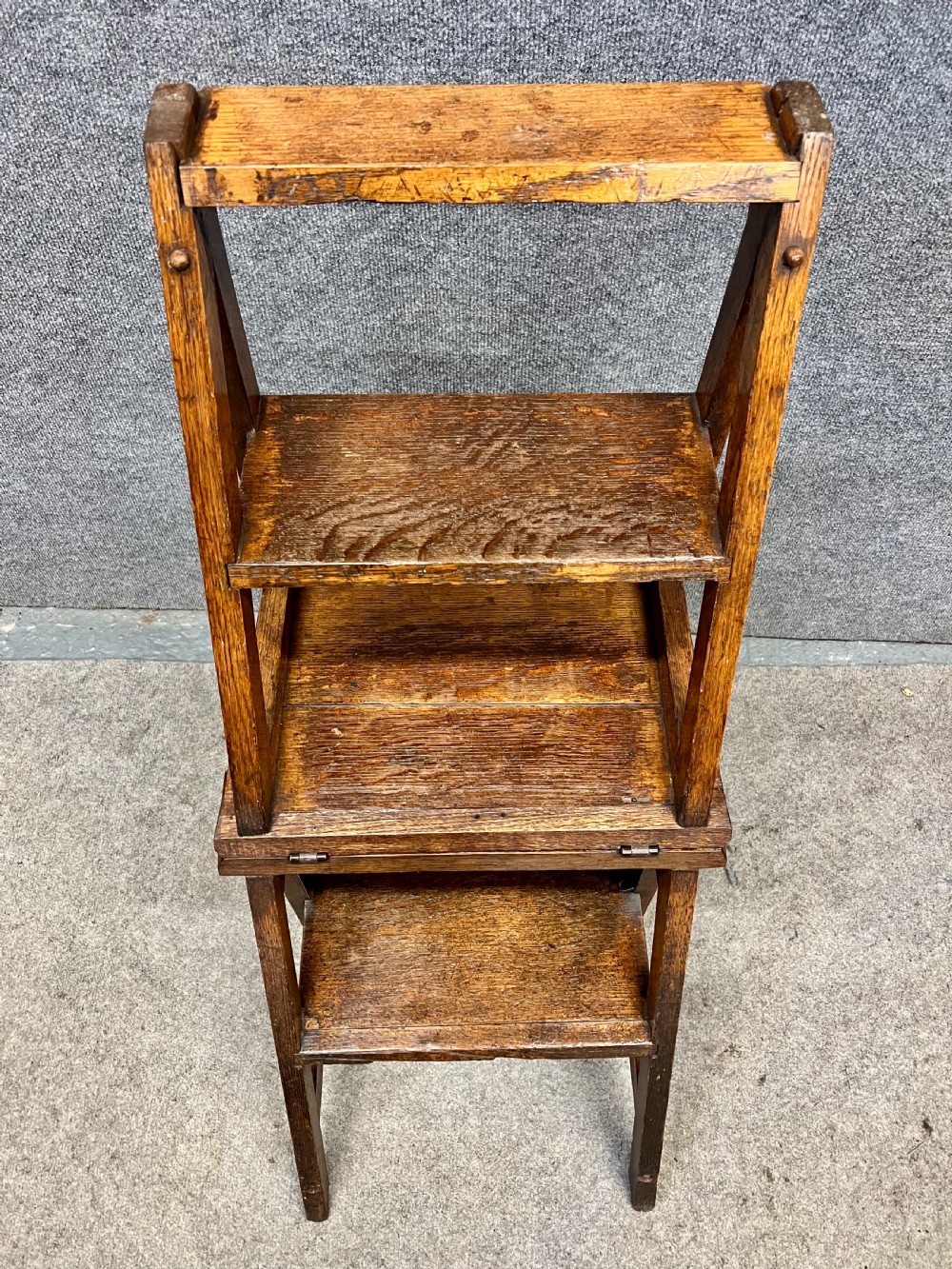 Rustic Arts & Crafts Metamorphic Chair Steps View IV