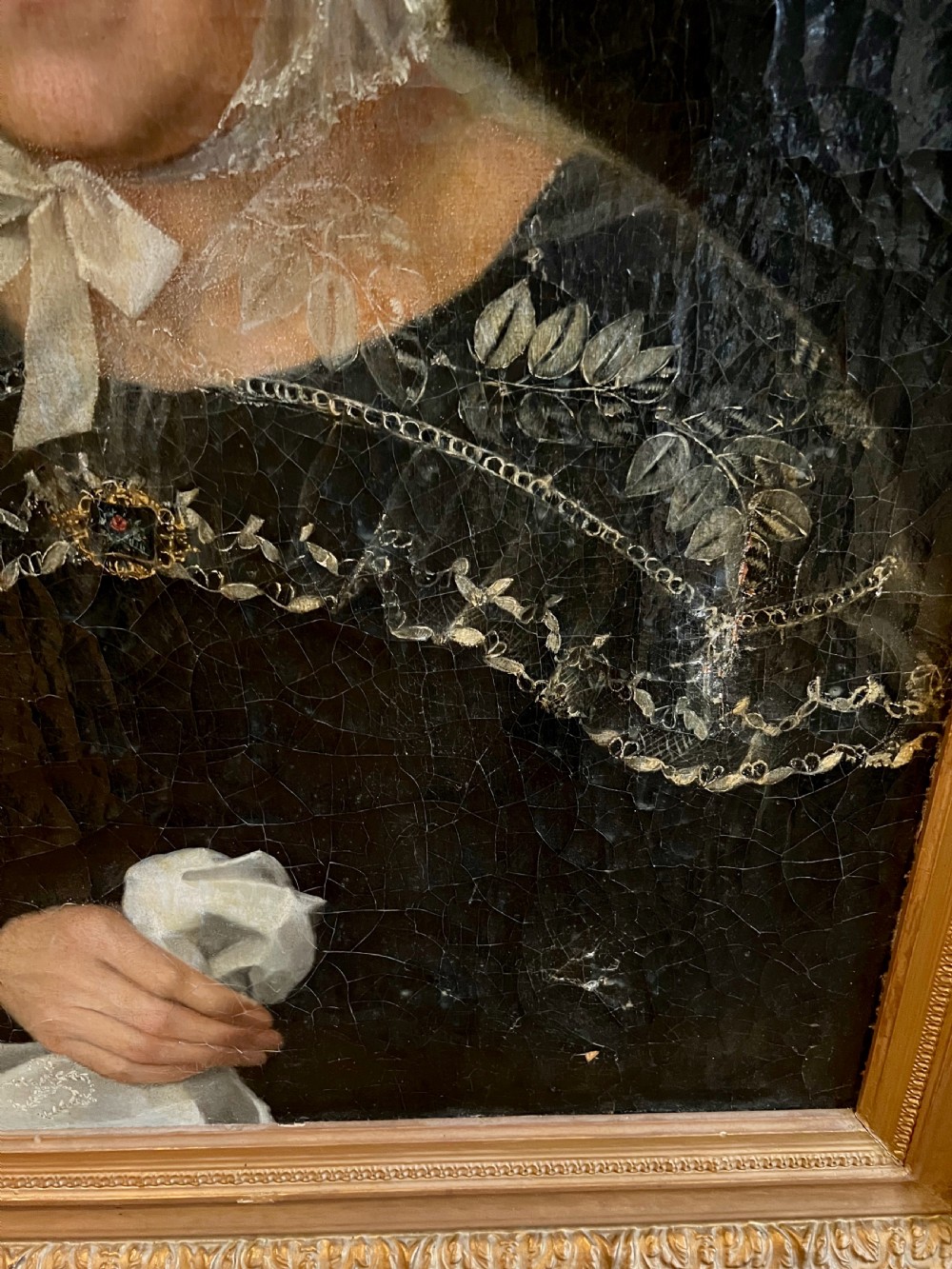 18th C. Oil on Canvas Portrait of a Lady View IV