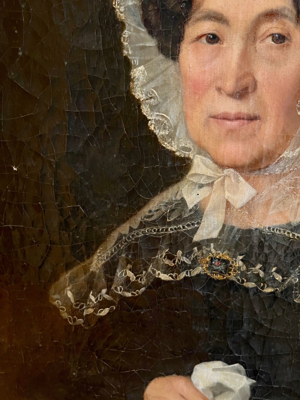 18th C. Oil on Canvas Portrait of a Lady View VI