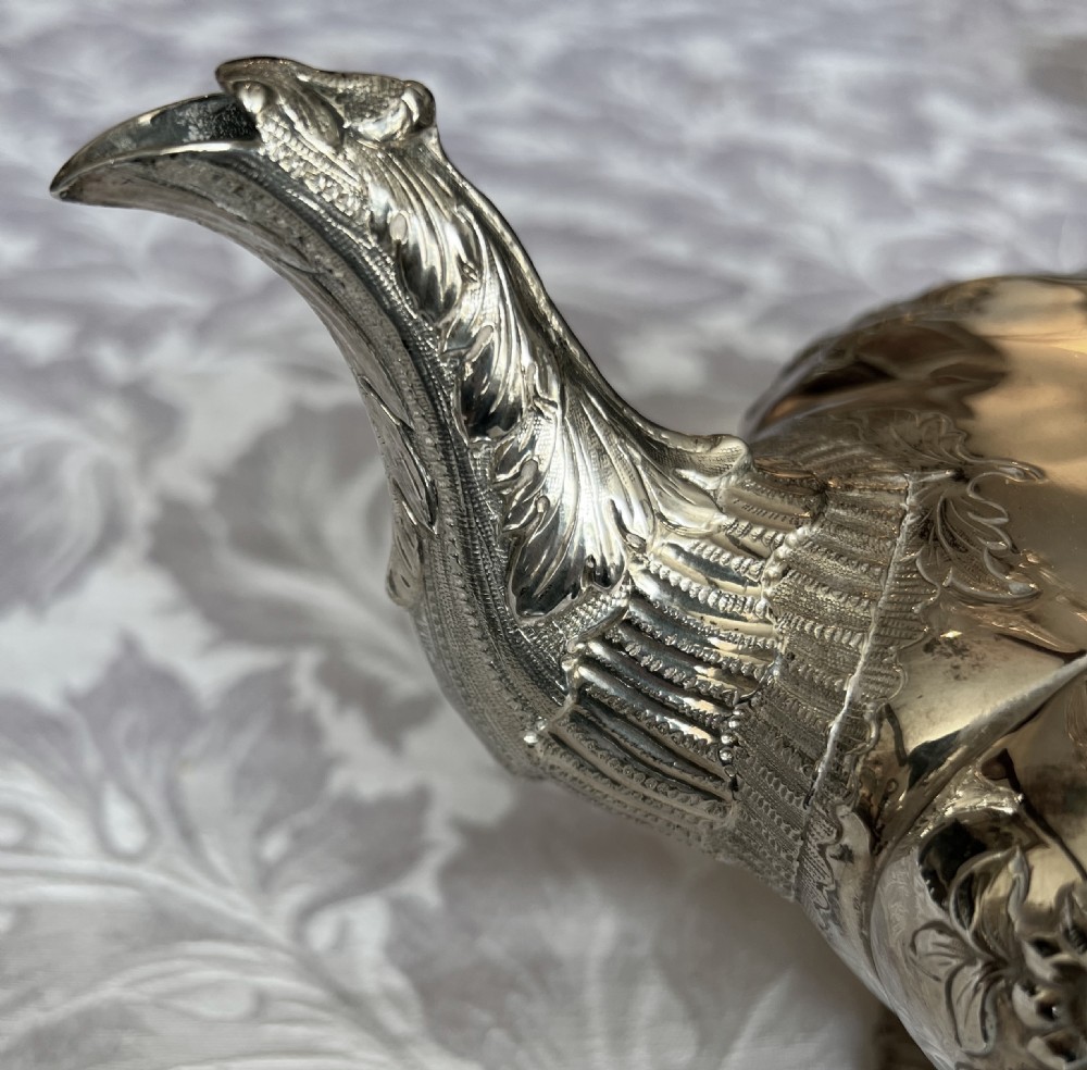 Fine Irish Solid Silver Tea Set View VIII