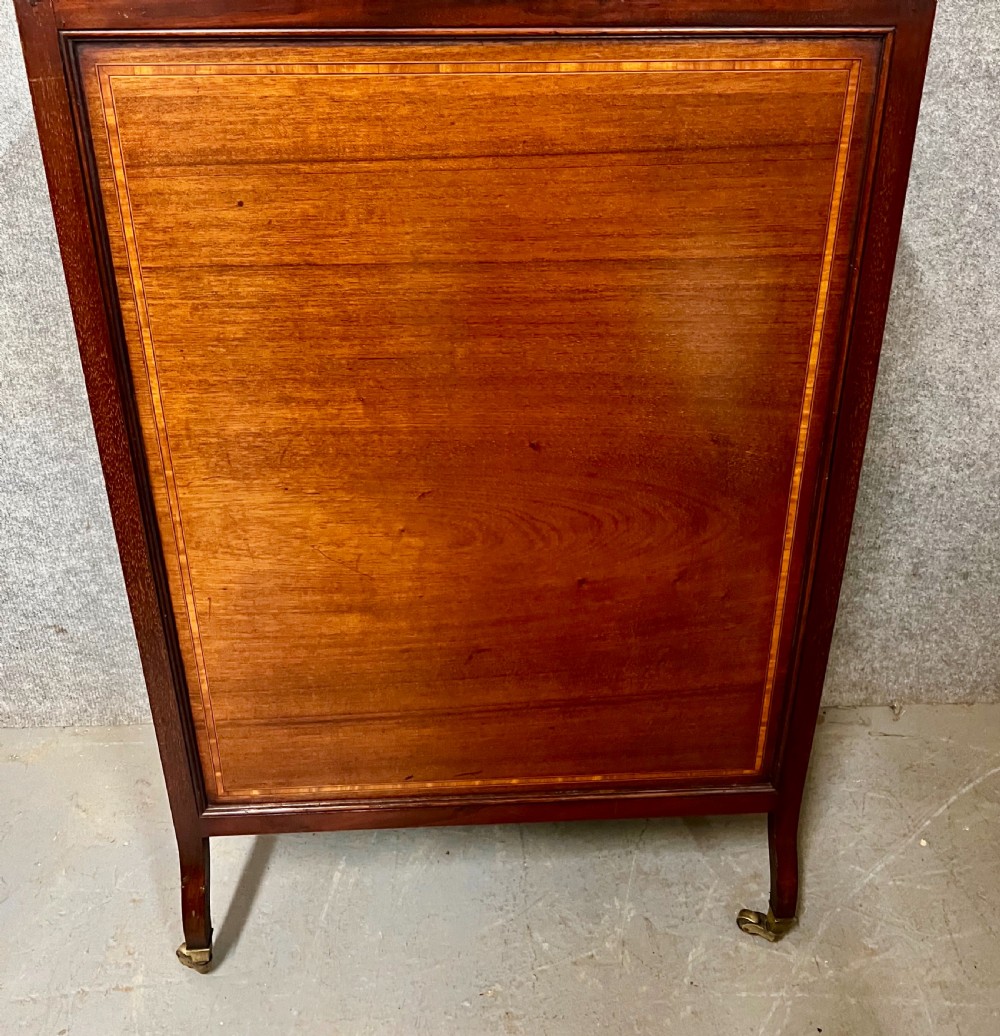 Small Edwardian Inlaid Open Bookcase View IV