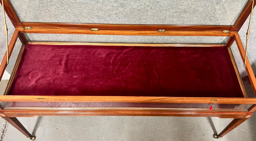 Superb Large Sheraton Revival Bijouterie Display Cabinet View III