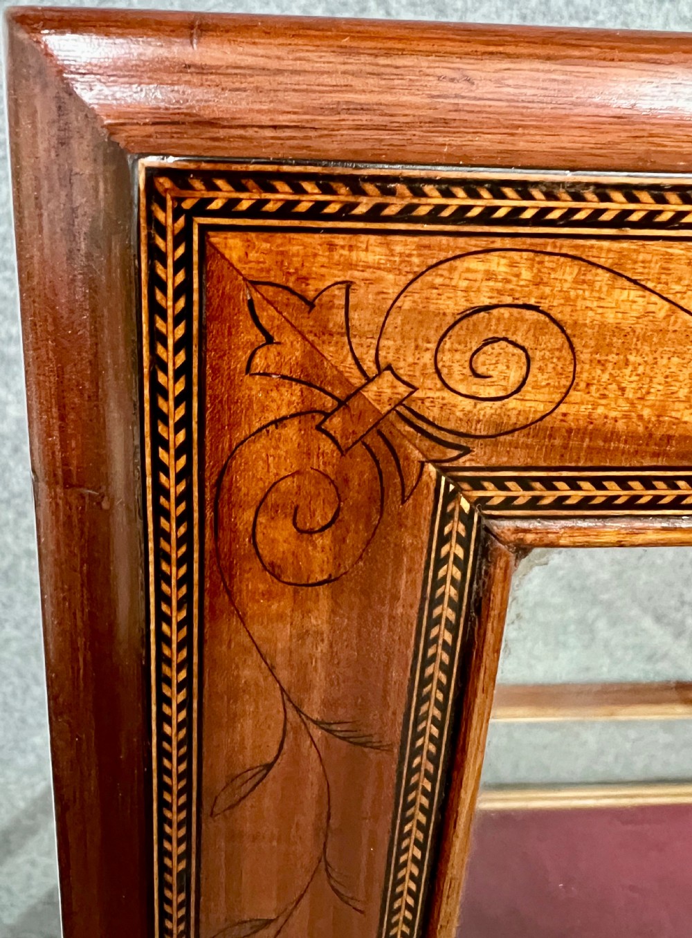 Superb Large Sheraton Revival Bijouterie Display Cabinet View VII