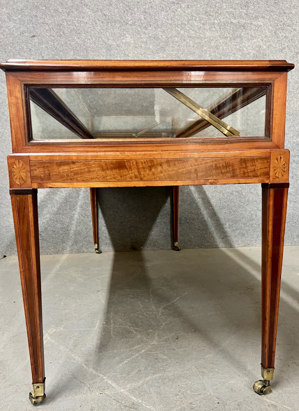 Superb Large Sheraton Revival Bijouterie Display Cabinet View IX