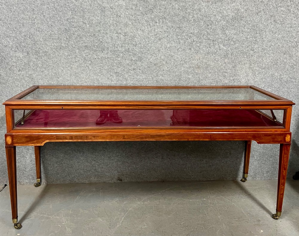 Superb Large Sheraton Revival Bijouterie Display Cabinet View XIII