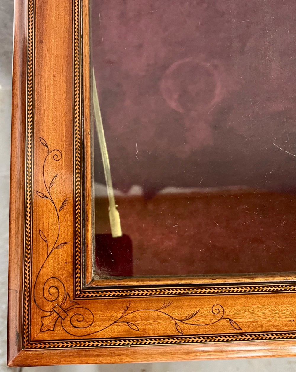 Superb Large Sheraton Revival Bijouterie Display Cabinet View XVI