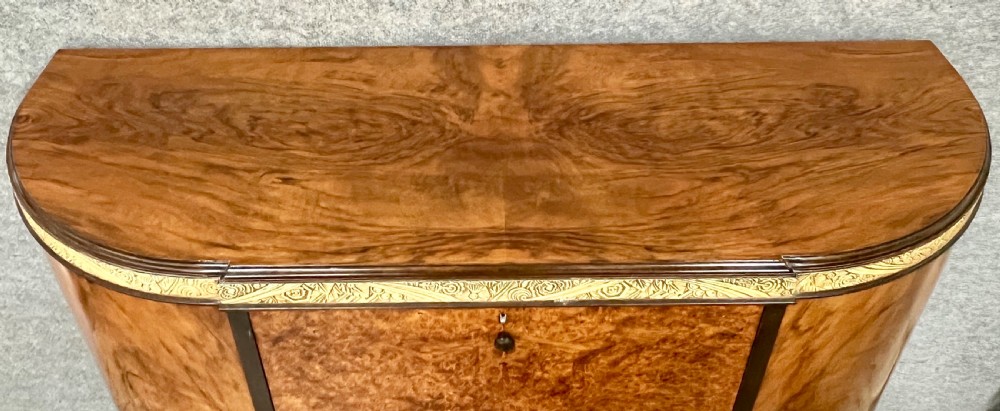 Art Deco Walnut & Amboyna Cocktail Cabinet View II