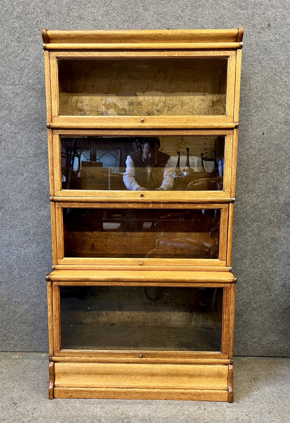 Golden Oak Globe Wernicke Bookcase View II