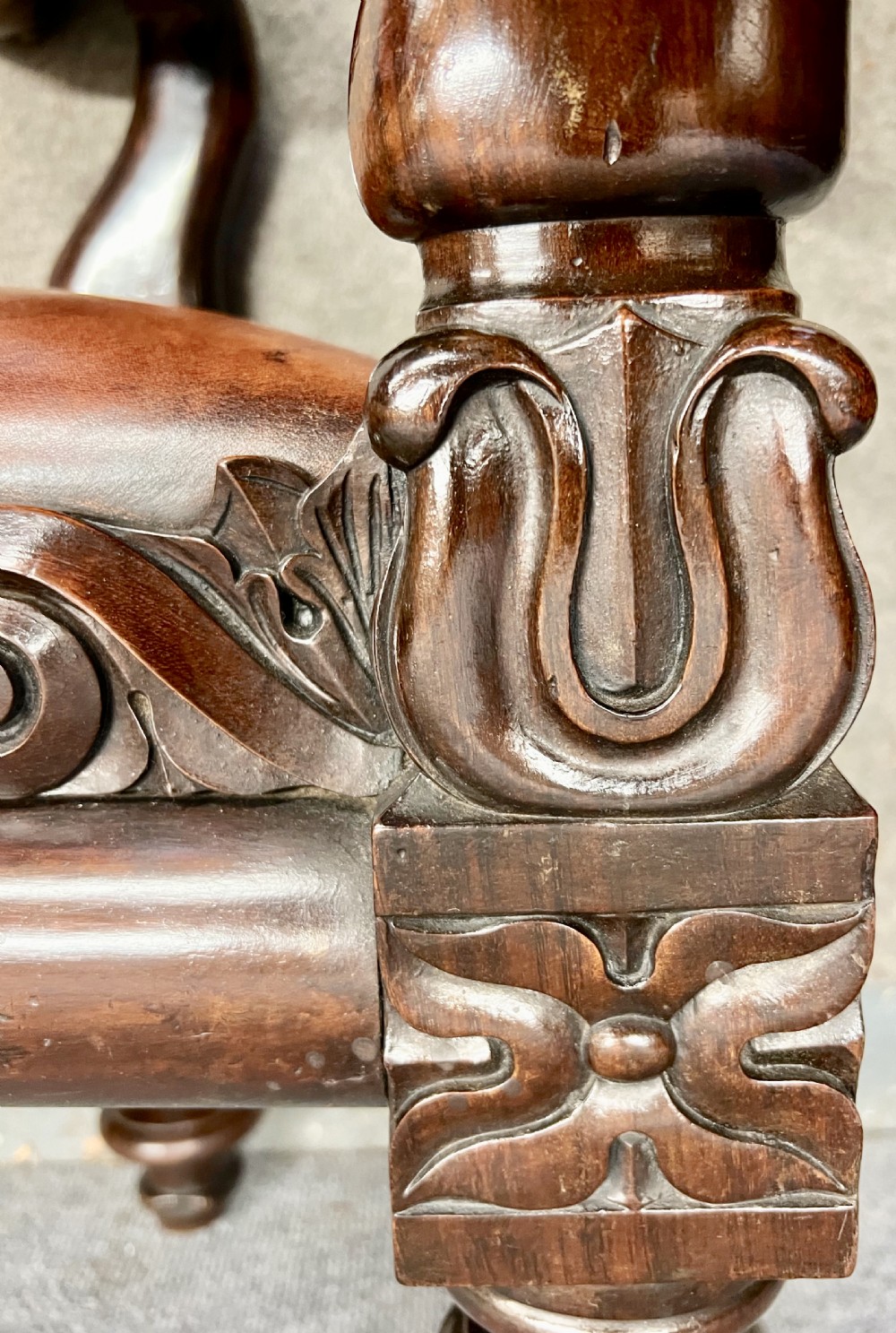 Unusual Victorian Rosewood Bay Window Seat View V