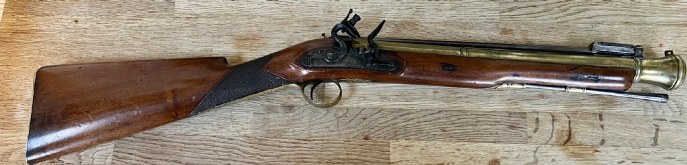 Antique George III Brass Barrelled Blunderbuss View II
