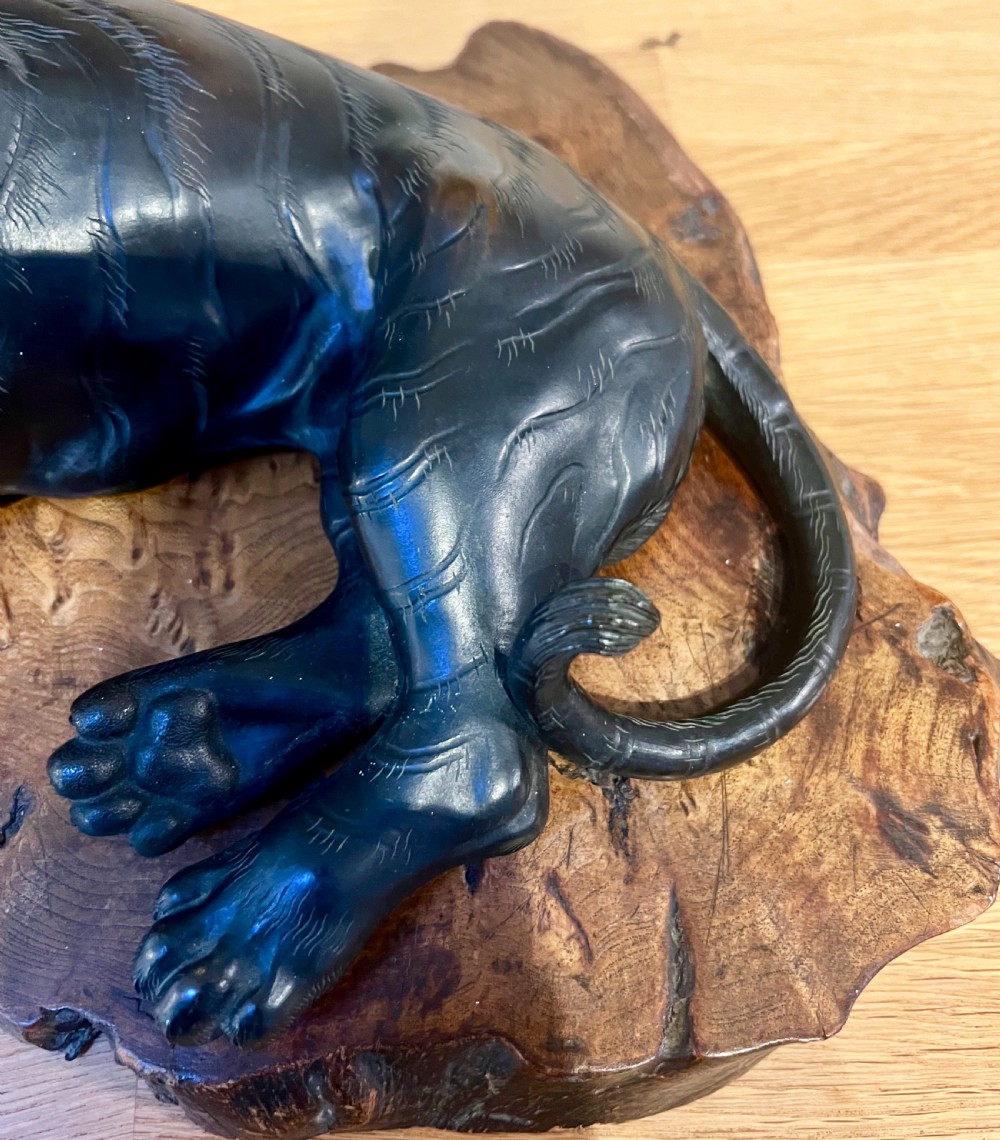 Japanese Meiji Period Bronze Tiger View IV