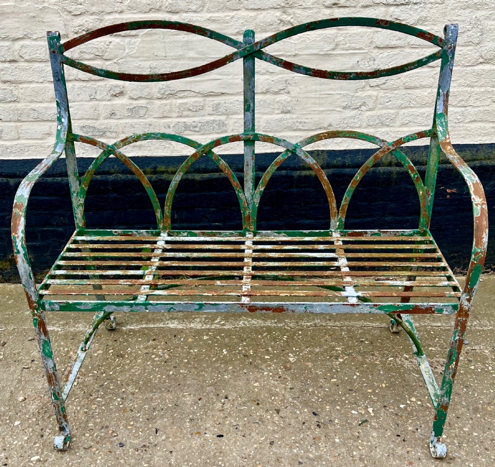 Pair of Regency Style Garden Benches View III